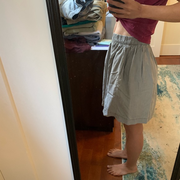 Gap Tencel Lyocell Grey Skirt with Pockets - Picture 7 of 8